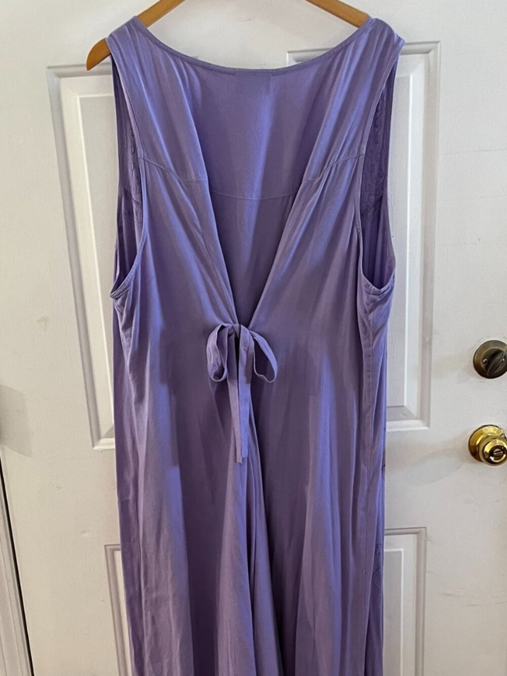Holy Clothing Woman's Plus-Size Purple Boho Bohemian Hippie Maxi Dress Sz 5x - Picture 2 of 8
